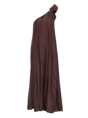 Декорированное платье на одно плечо