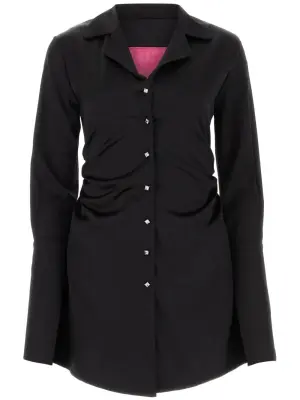 Платье мини с драпировкой