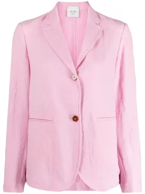 Однобортный блейзер с заостренным воротником