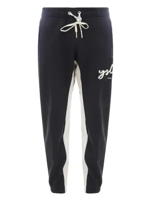 Спортивные брюки с кулиской и вставками