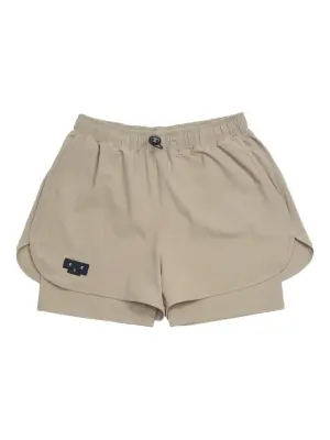 Шорты с нашивкой-логотипом