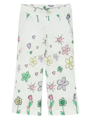 Брюки с цветочным принтом