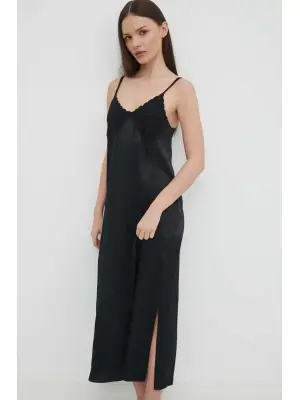 Платье-комбинация миди в технике кроше