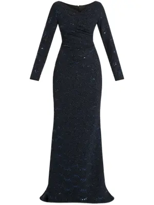Платье макси с пайетками