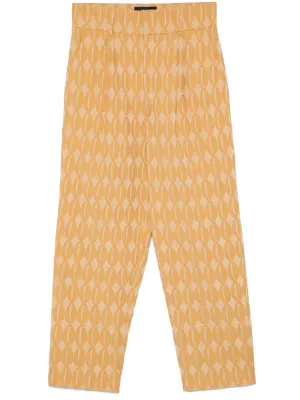 Жаккардовые брюки с монограммой