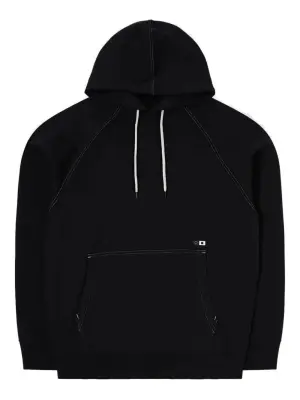 Худи с контрастной отделкой в стиле кутюр