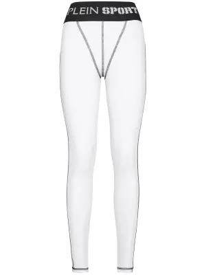 Легинсы с завышенной талией и логотипом