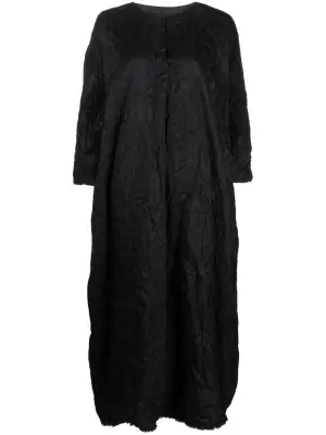 шелковое платье миди с жатым эффектом