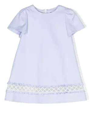 Платье из канваса с кружевом