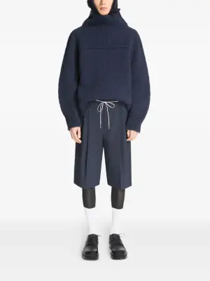 Шерстяные шорты-бермуды