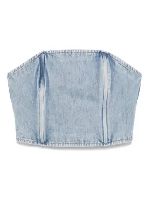 Джинсовый топ без бретелей