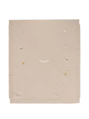 Плед с вышитым логотипом