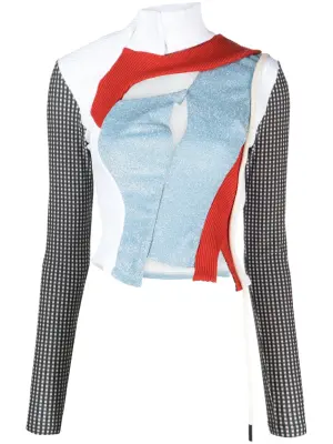 Топ с эффектом металлик