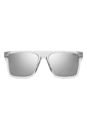 Солнцезащитные очки в кристально-прозрачной квадратной оправе