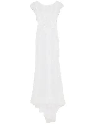 Платье макси с пайетками