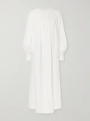 Robe de Nuit льняное платье макси с открытой спиной и сборками