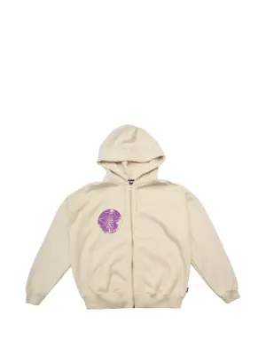 Толстовка на молнии с принтом черепа "Time Flies"