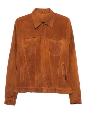 Куртка с эффектом потертости