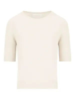 Свитер из кашемира в рубчик