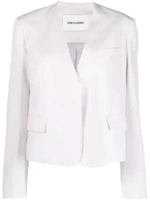 Однобортный блейзер без воротника
