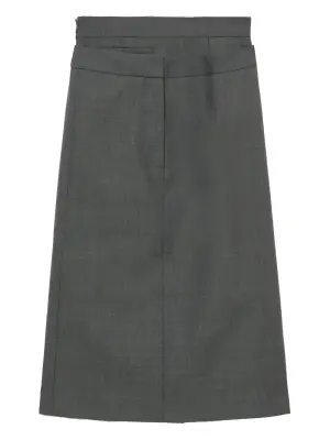 Многослойная юбка миди