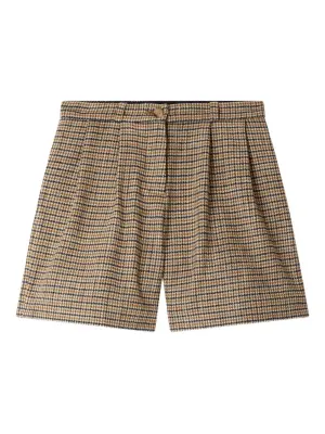 Шорты в ломаную клетку