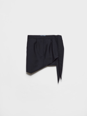 Мини-юбка из кид-мохера