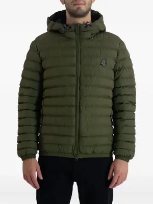 Стеганая куртка с капюшоном