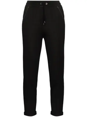 Спортивные брюки с кулиской и декором Monili