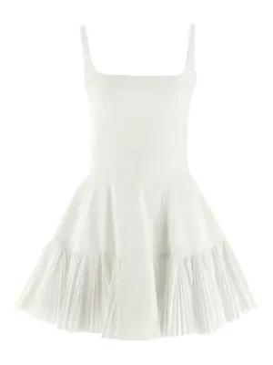 Платье мини с квадратным вырезом