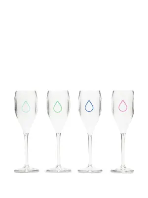 Бокалы для вина с логотипом в виде капли