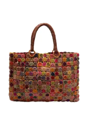 Сумка-тоут Mosaique из рафии