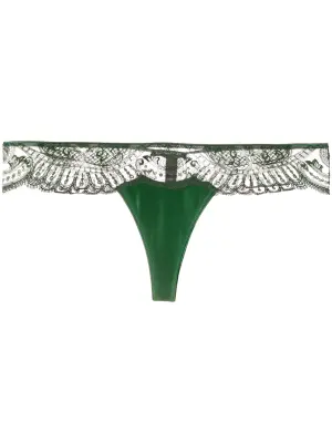 Трусы-стринги с вышивкой
