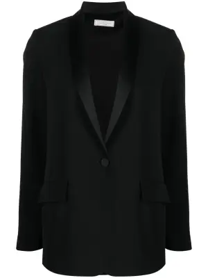 Однобортный блейзер с лацканами-шалькой