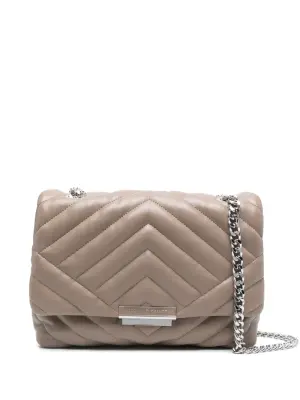 Стеганая сумка на плечо с логотипом