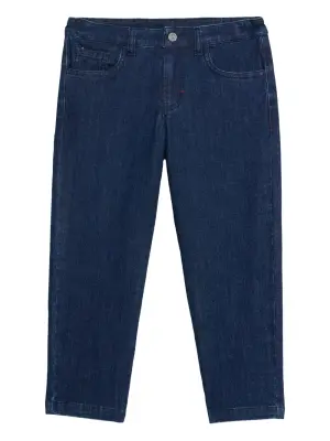 Джинсы с нашивкой-логотипом