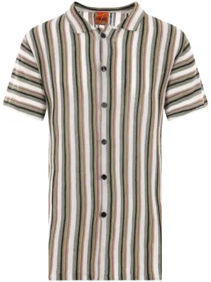 Полосатая рубашка с короткими рукавами