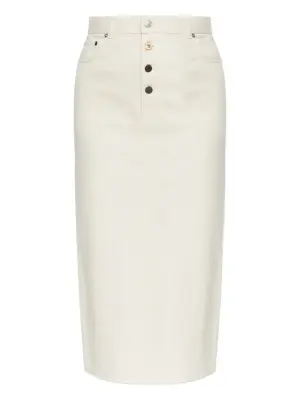 Джинсовая юбка на пуговицах