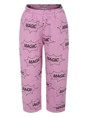 Брюки с графичным принтом