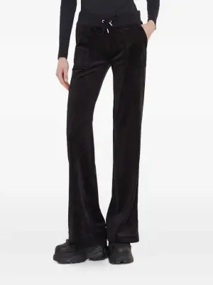 Велюровые брюки с вышивкой