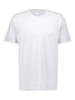 Льняная футболка с круглым вырезом