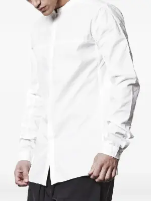 Рубашка с длинными рукавами и воротником-стойкой