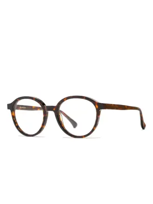 Очки в круглой оправе черепаховой расцветки