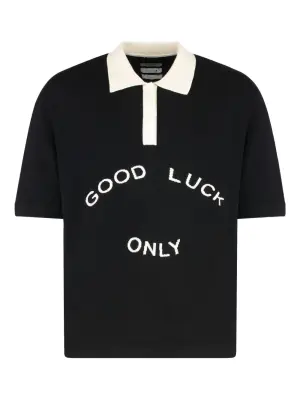 Рубашка поло с короткими рукавами и вышивкой