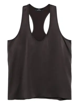 Атласный топ с американской проймой