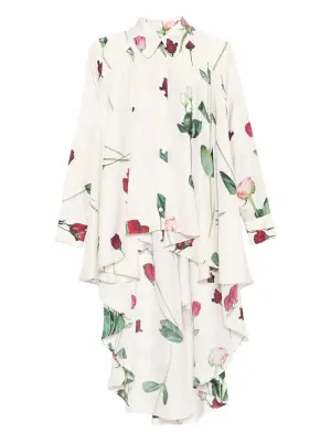 Блузка с цветочным принтом