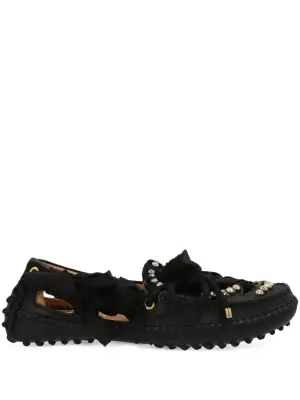 Лоферы со стразами