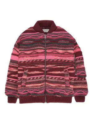 Вязаный бомбер