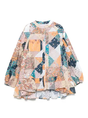 Блузка в технике пэчворк