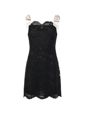 Мини-платье Lakeside с кружевом и бантом